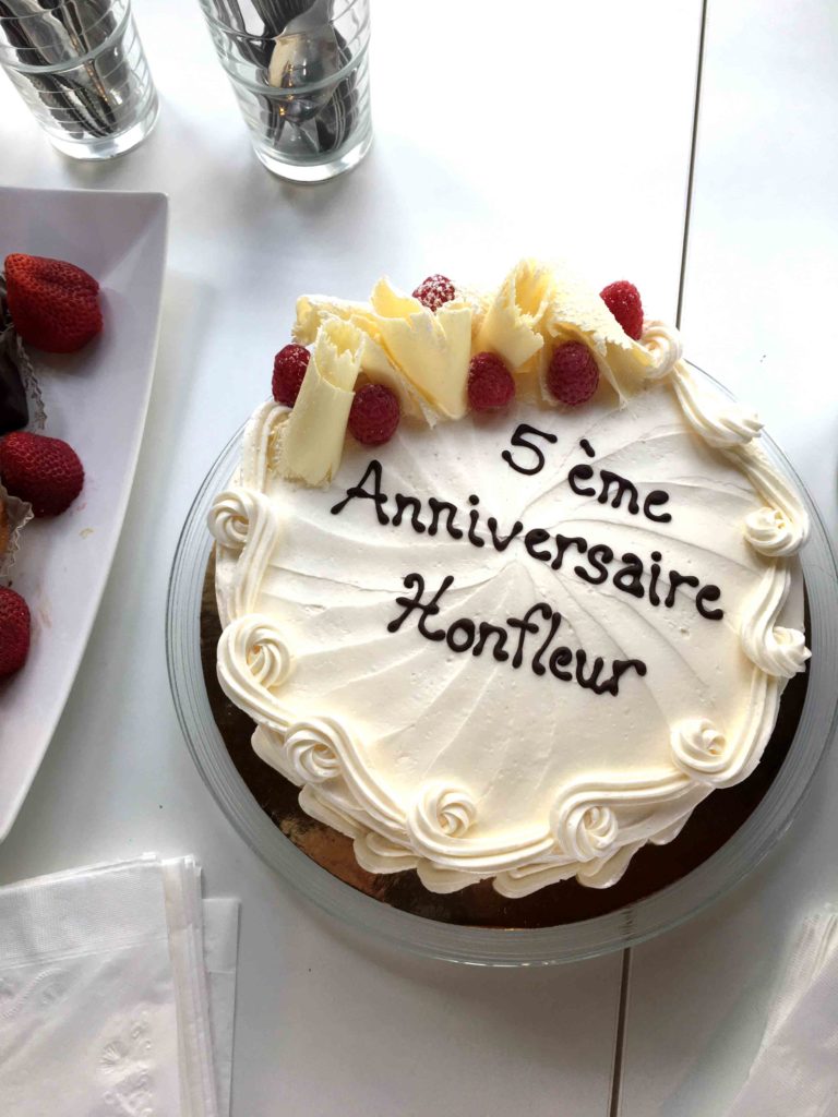 Fifth anniversary cake