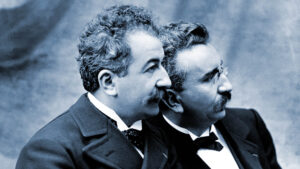 Old photo of two Frenchmen